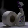 toilet paper + lysol